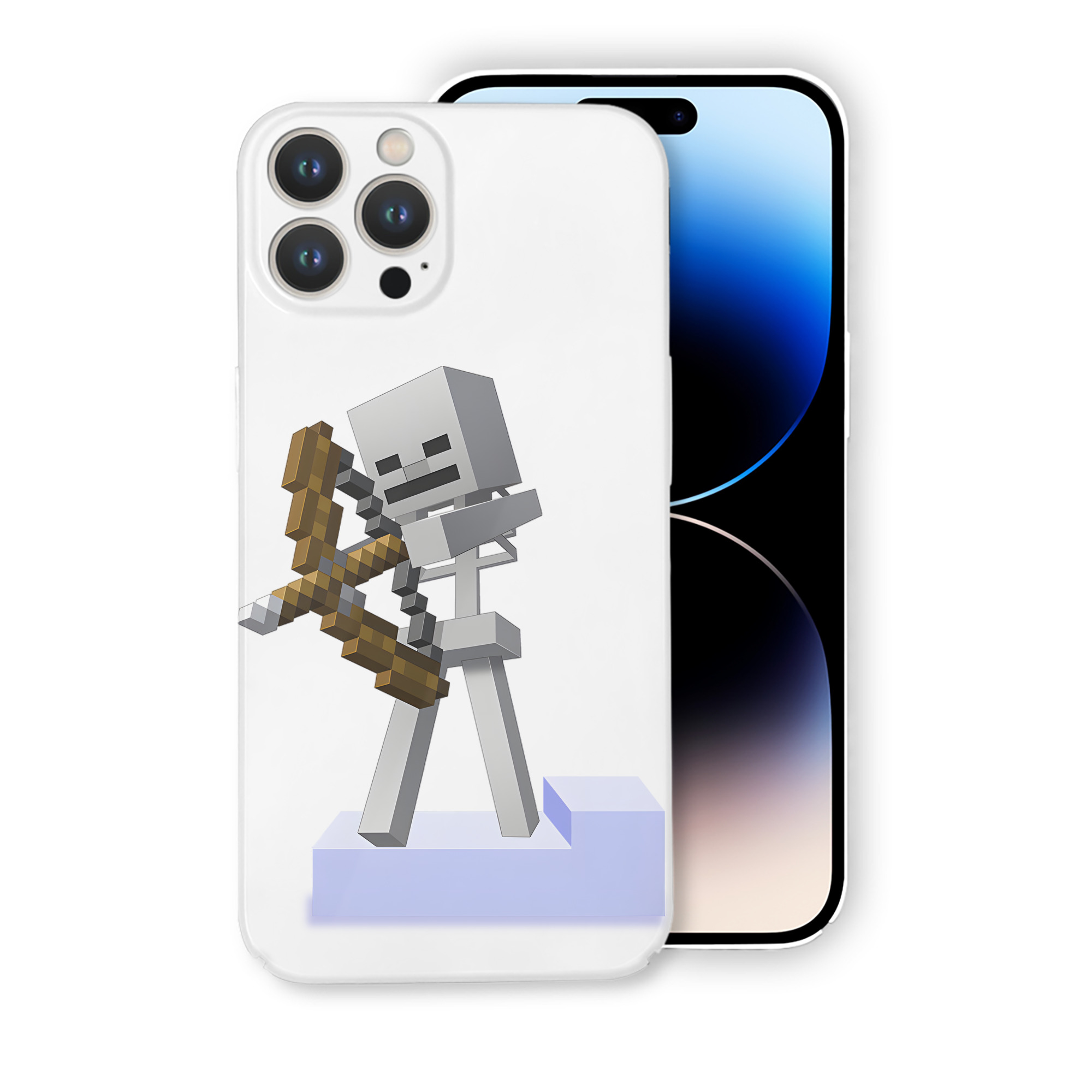 （画像用） マインクラフト ブロックの世界 Minecraft MC Block world 【iPhone 14シリーズ対応】ハードケース